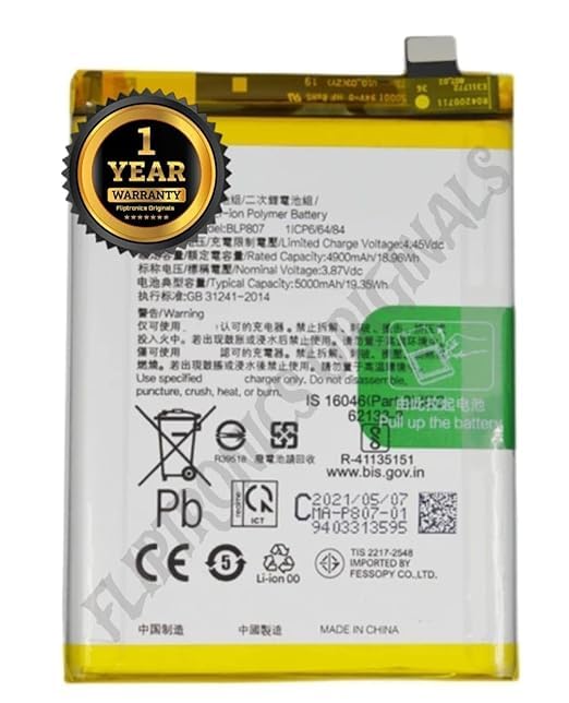 Image of BLP807 Battery for Oppo 7 RMX2151 / RMX2163 / Cs-OPV500SL / RMX2111 Battery with 1 Year Warranty** (DD40)