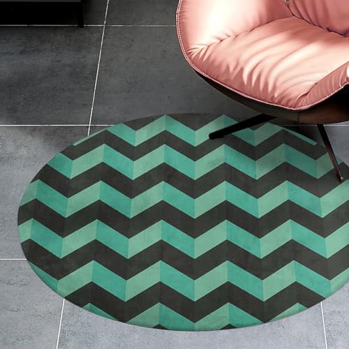 Alfombra lavable para cocina y baño con diseño turquesa resistente 3