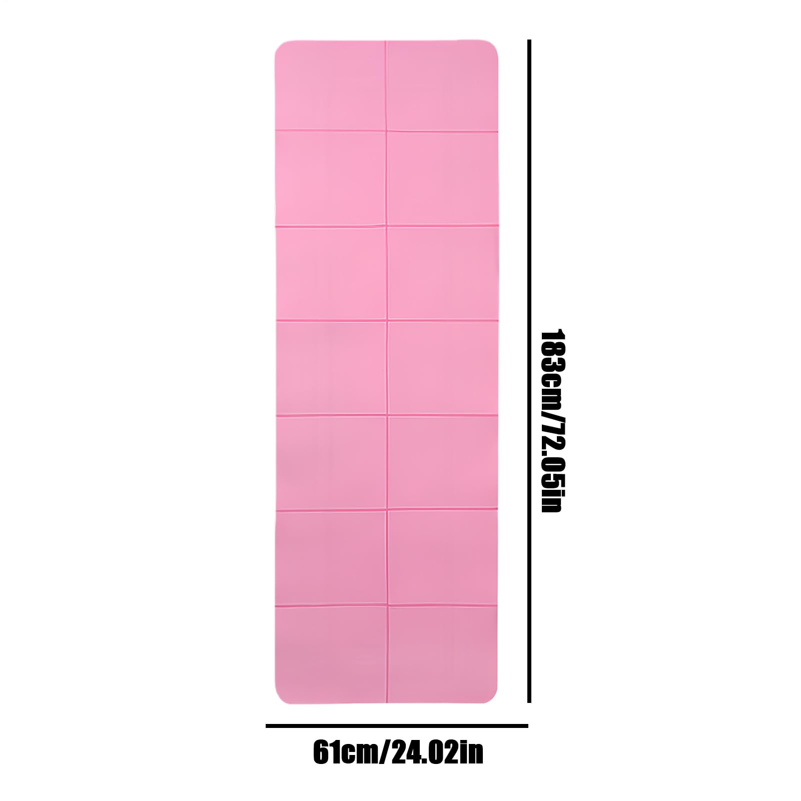 Esterilla De Yoga Plegable 183 X 61 Cm Almohadilla Gruesa