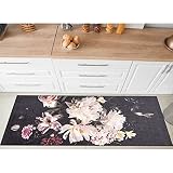 Benissimo-Multy Mats, 24” x 56” Ultra-Thin (1/10 Inch) Kitchen Mat Rubber Backing, Waterproof, Low P