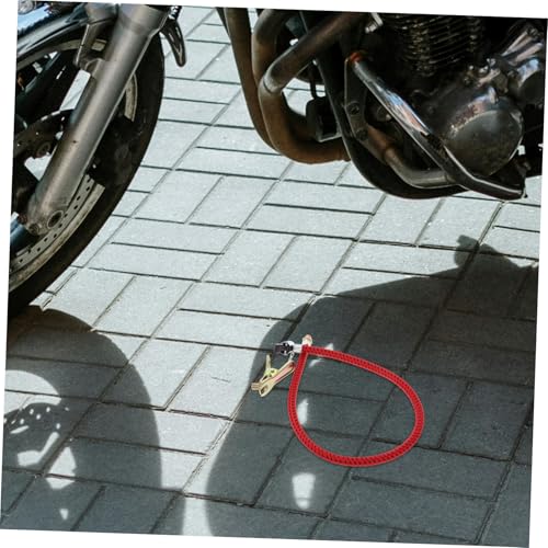 HIAKDOFT 赤色柔軟ホース 自転車用エアポンプアダプター ヴィンテージバイク対応 耐久性空気圧充填パーツ オートバイ 電動車用交換チューブ