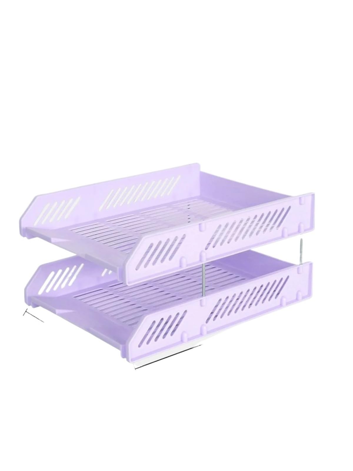 Bandeja de Cartas, Accesorio Escritorio, Organizador Bandeja, archivador, clasificador Papel Letras Negro, Soporte Oficina para Oficina Sala(Purple)