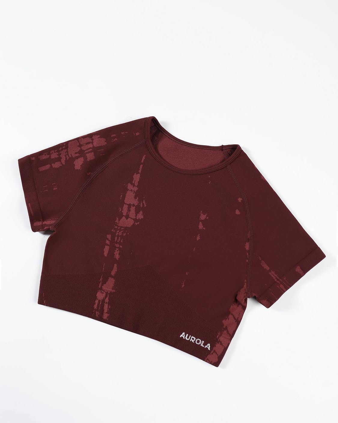 AUROLA Serpent Snake Seamless Workout T-Shirts for Women,Short Sleeve Crop Top Gym Yoga Athletic Shirts Tee - Image 2