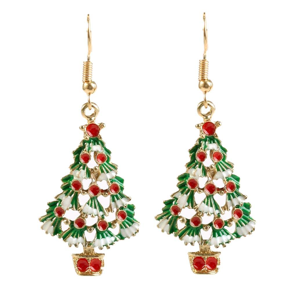 LOOM TREE® 1 pair alloy colorful christmas theme fashion hook earrings christmas tree | Fashion Jewelry | Earrings (B09ZPKLVRX) Amazon Price History, Amazon Price Tracker