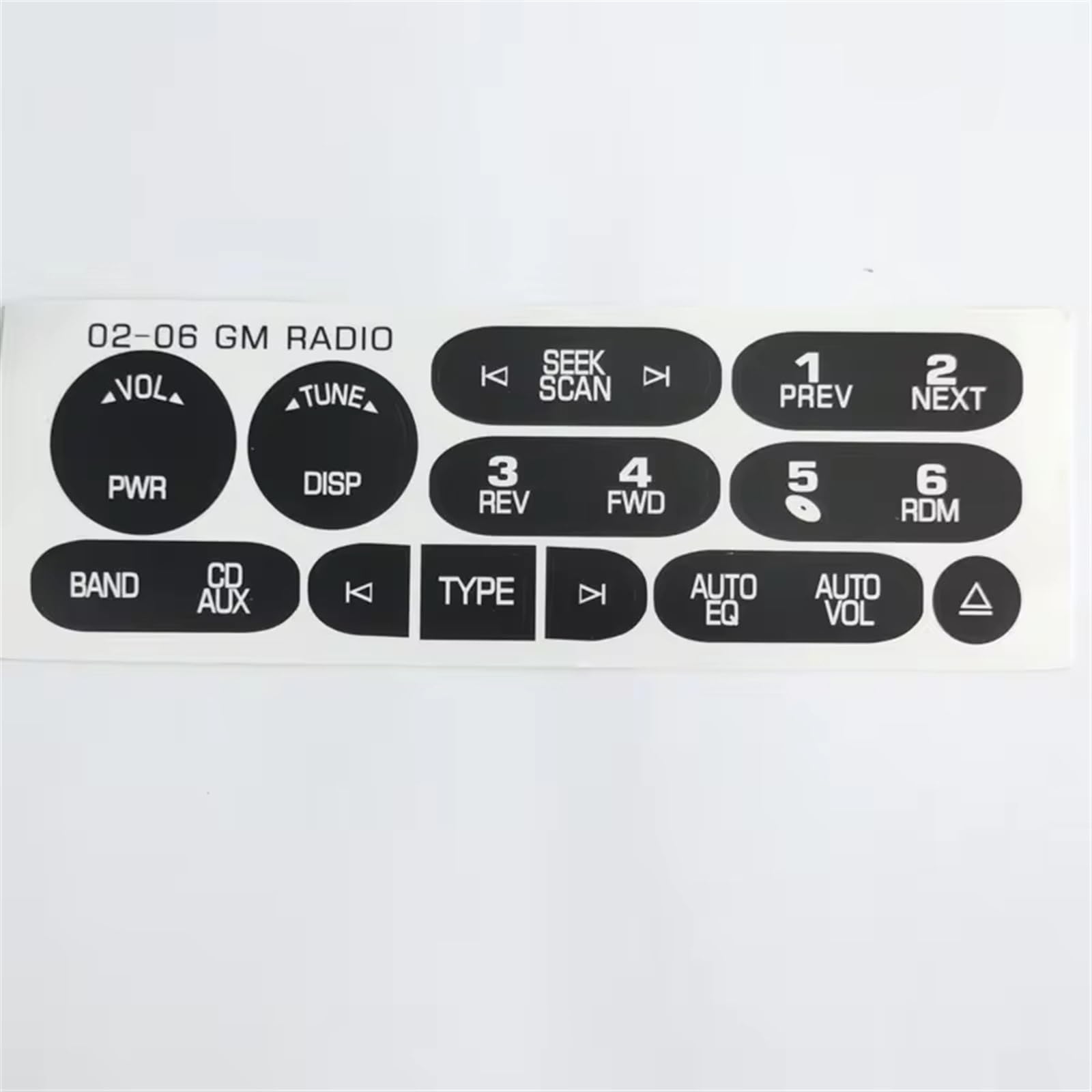 Button Repair Sticker Compatible with for Cadillac for Isuzu 2002-2005 2006 Car Stickers Car Interior Multimedia for Radio Button Repair Sticker Auto Decals