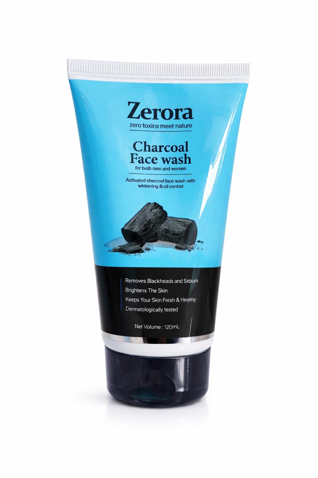 ZERORA COSMETICS Detox Charcoal Face Wash DeTan Acne Oil Control