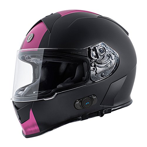 TORC Unisex Adult T14B Bluetooth Integrated Mako Speed and Style Full Face Motorcycle