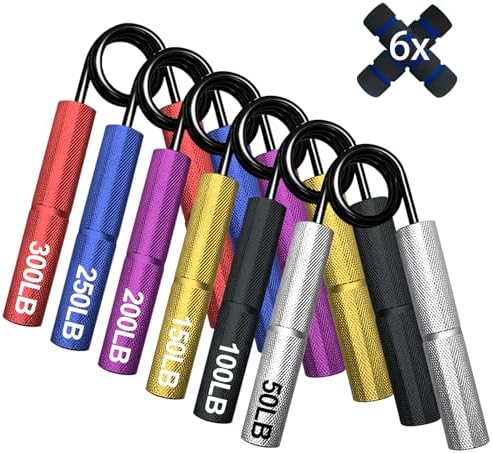 Grip Strength Trainer Set,50-300LB Hand Grip Strengthener,Hand Fo...