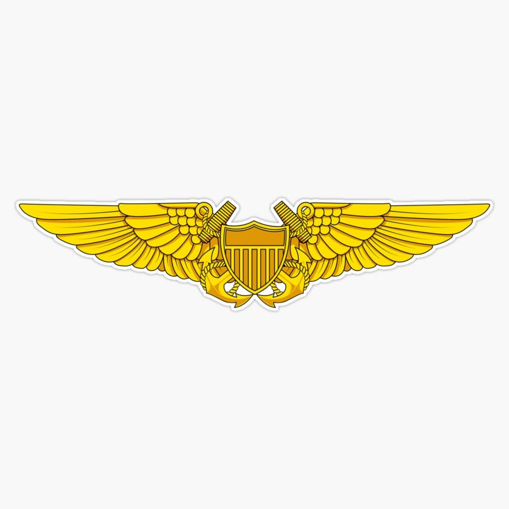 Naval Flight Officer Wings Window Bumper Sticker Decal 5"