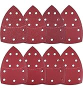SIQUK 80 Pieces Sanding Pads Mouse Sanding Sheets Hook and Loop Assorted 60/80/ 120/180/ 240/320/...