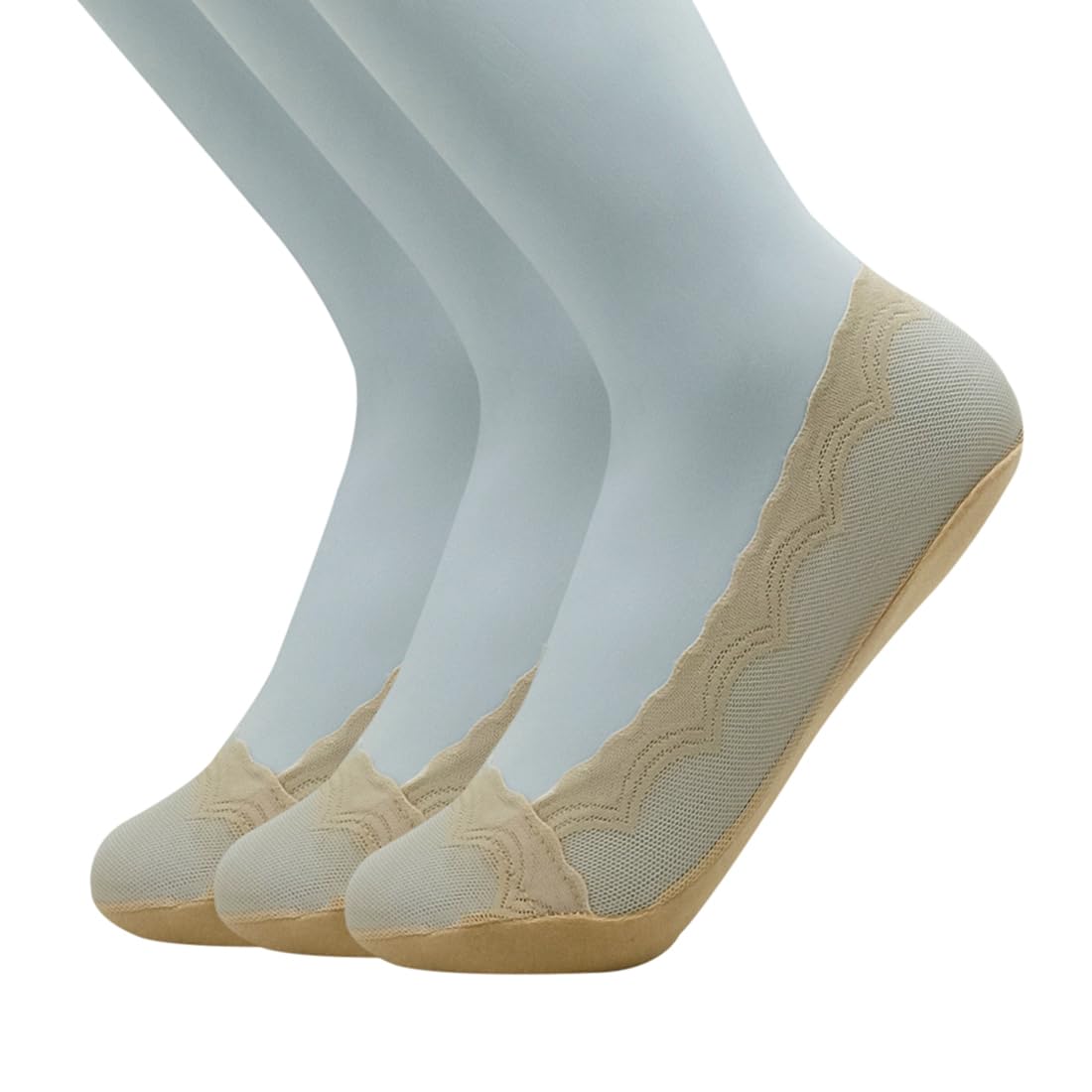 van heusen Women's Nylon No Show Socks (Pack of 3) Skin-picture-14