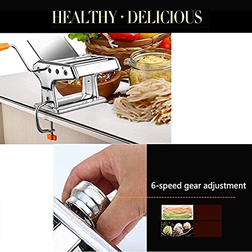 FACAZ Nudelmaschine Nudelmaschine für Low Carb/Paleo/Glutenfrei mit extra Klinge Caddy Maker Maschine Edelstahl mit 6… – Bild 3