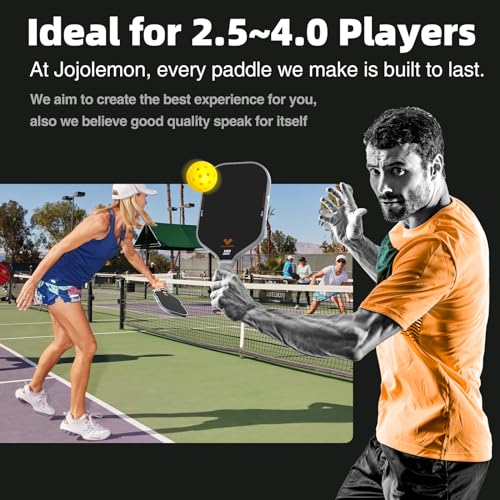 Image of JOJOLEMON Pickleball Paddles, Carbon Fiber Pickleball Paddle with a 16mm Shark Power Polymer Core, The Pickleball Rackets Designed for Ultimate Spin & Consistency