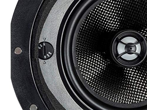 Image of Monoprice 2-Way Carbon Fiber In-Ceiling Speakers - 6.5 Inch With 15 Degree Angled Drivers (Pair) - Alpha Series
