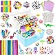 ZEIZHUBN 3000 Stück Bastelset Kinder, DIY Basteln Bastelkoffer Kinder mit Pfeifenreiniger Kulleraugen, Kreativ Scrapbooking Bastelbox, Bastelbedarf für Mädchen Jungen 4-8, 8-12 Jahre Geschenk