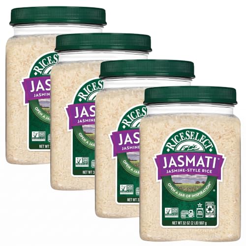 Riceselect, Rice Jasmati, 32 Ounce (Pack of 4)