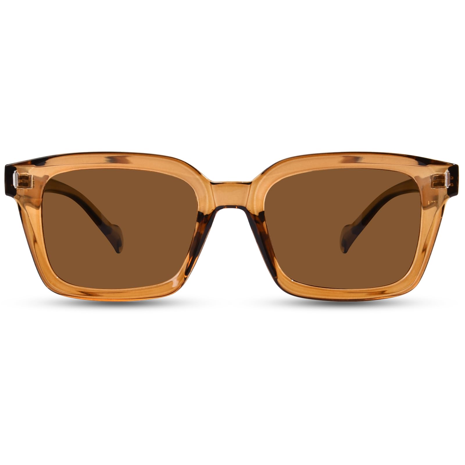 YUKANG Polarized Sunglasses Womens Mens, Lightweight TR90 Square Sunglasses for Women Men UV400 Protection