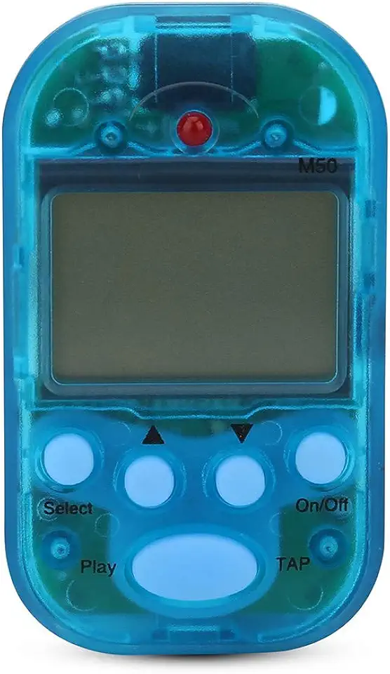 Mini Digital Beat Tap Tap M50 Tempo Metronome Clip Professional Profissional portátil Multi -funcional fácil de usar para músicos bateristas de guitarra de piano preto azul (Azul)