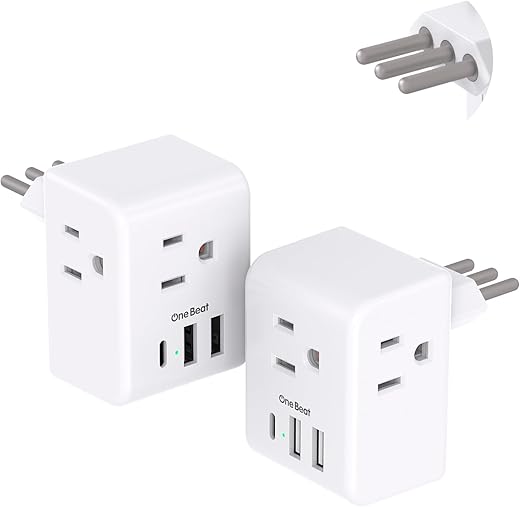 2 Pack Italy Travel Plug Adapter, Type L&hellip;