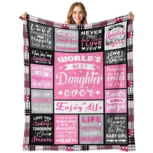 Daughter Valentines Day Birthday Gifts from Mom Dad - World's Best Daughter Ever Gifts - Mothers Day...