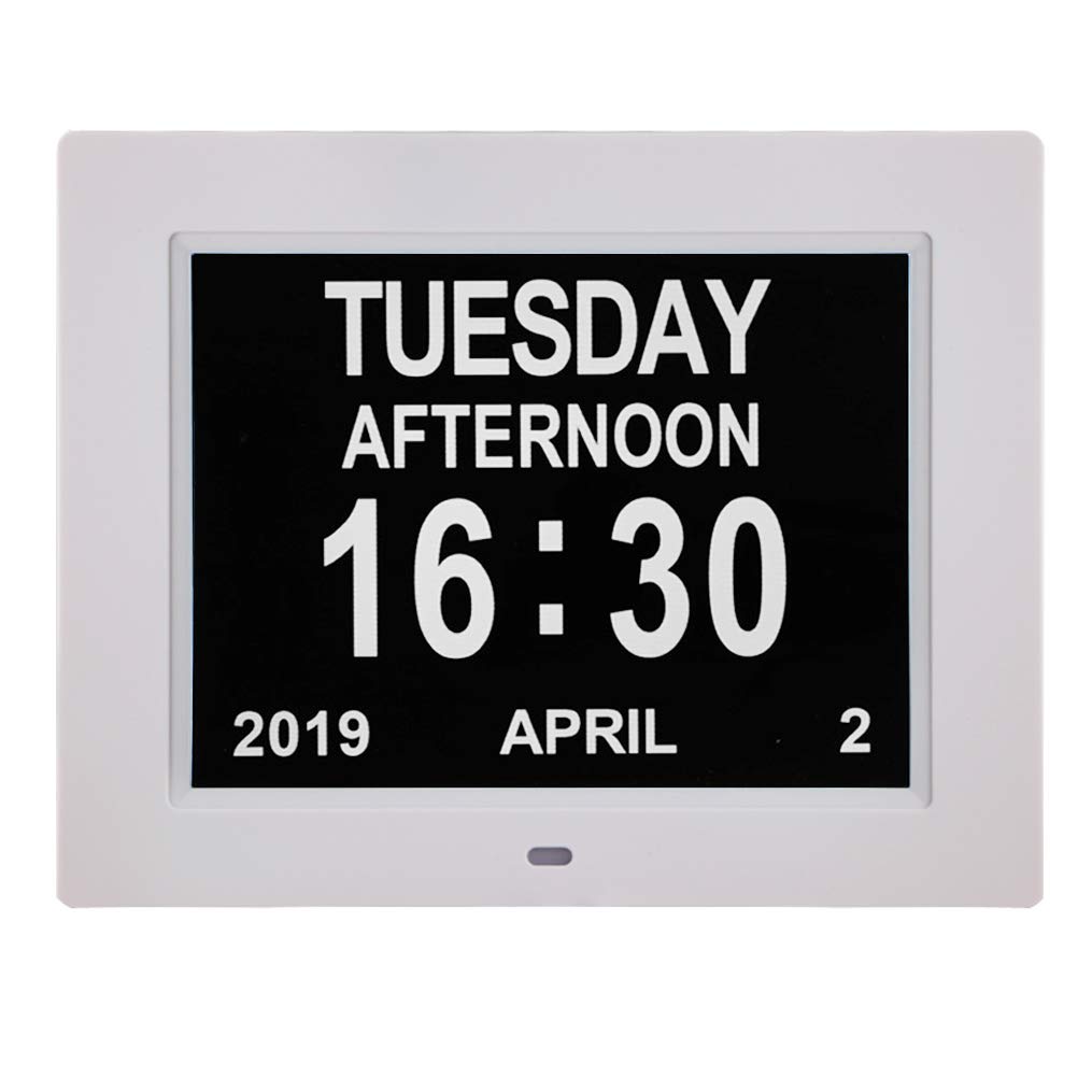Buy SSINI Clock with Day and Date for Elderly Large Display Digital Day