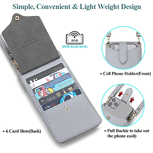 Image of Peacocktion Small Crossbody Cell Phone Purse for Women, Lightweight Mini Small Crossbody Bags for Women with Card Slots