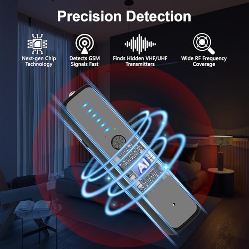 Détecteur de caméra cachée avec scanner RF amélioré pour localiser les micros sans fil - 2