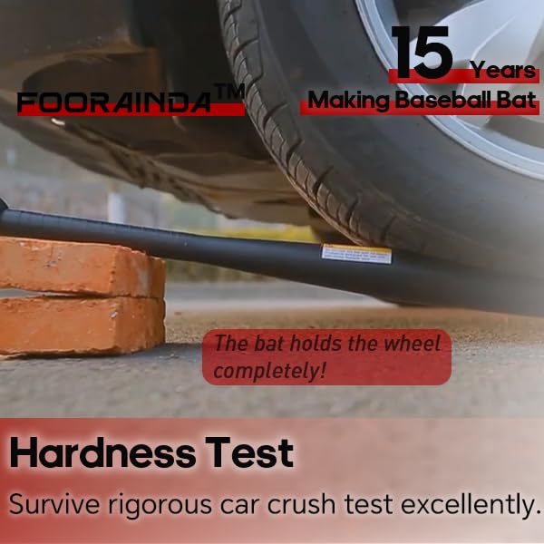 32in Baseball Bat 2LBS Heavy Duty Weighted Steel Baseball Bat for Adult and Youth Hardball Metal Bats, 2in Barrel