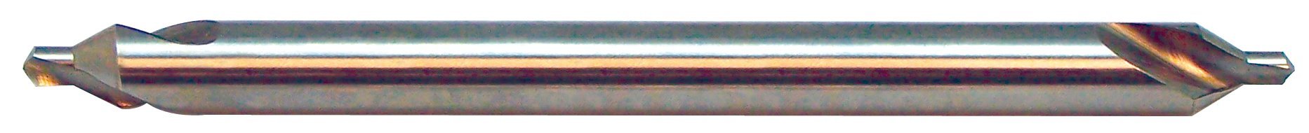 KEO 15153 - Broca y avellanador combinados de acero cobalto, acabado sin revestimiento (brillante), ángulo de 60 grados, vástago redondo, diámetro del cuerpo de 6 mm, diámetro de punta de 2 mm, longitud total de 150 mm