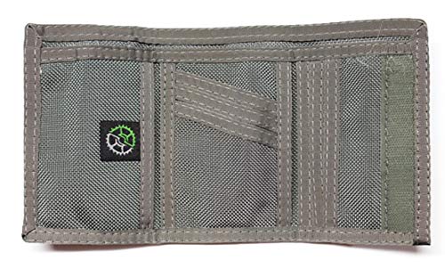 Sprocket Men's Trifold Slim Nylon Wallet (Grey Ballistic)