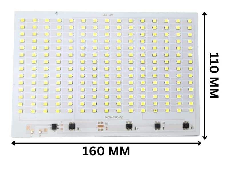 Image of ERH India 2 Pcs 210 SMD LED Light 200 W Aluminum Plate Base Board for LED Flood Light Repair or Replacement