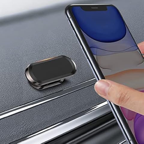 Wicket Magnetic Phone Car Mount, Universal Car Phone Holder with Strong Sticky Magnet Sticks to Any Dashboard - 360° Rotatable Magnet Phone Holder for Car Compatible with all Smartphones Cover