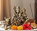 eSplanade Brass Shiv Parivar, Shiva Parvati, Shiva, Bholenath, Shankar Parvati with Ganesha Nandi Murti Moorti Idol Statue Sculpture - 5.5