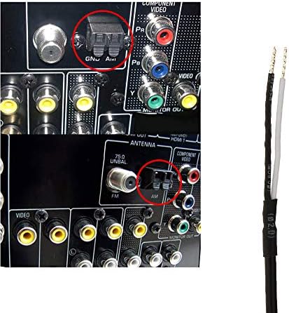 Bingfu AM Loop Antenna with 2 Pin Bare Wire Compatible with Denon Pioneer Onkyo Marantz Pyle Indoor Radio Bluetooth Stereo Receiver AV Audio Video Home Theater Receiver