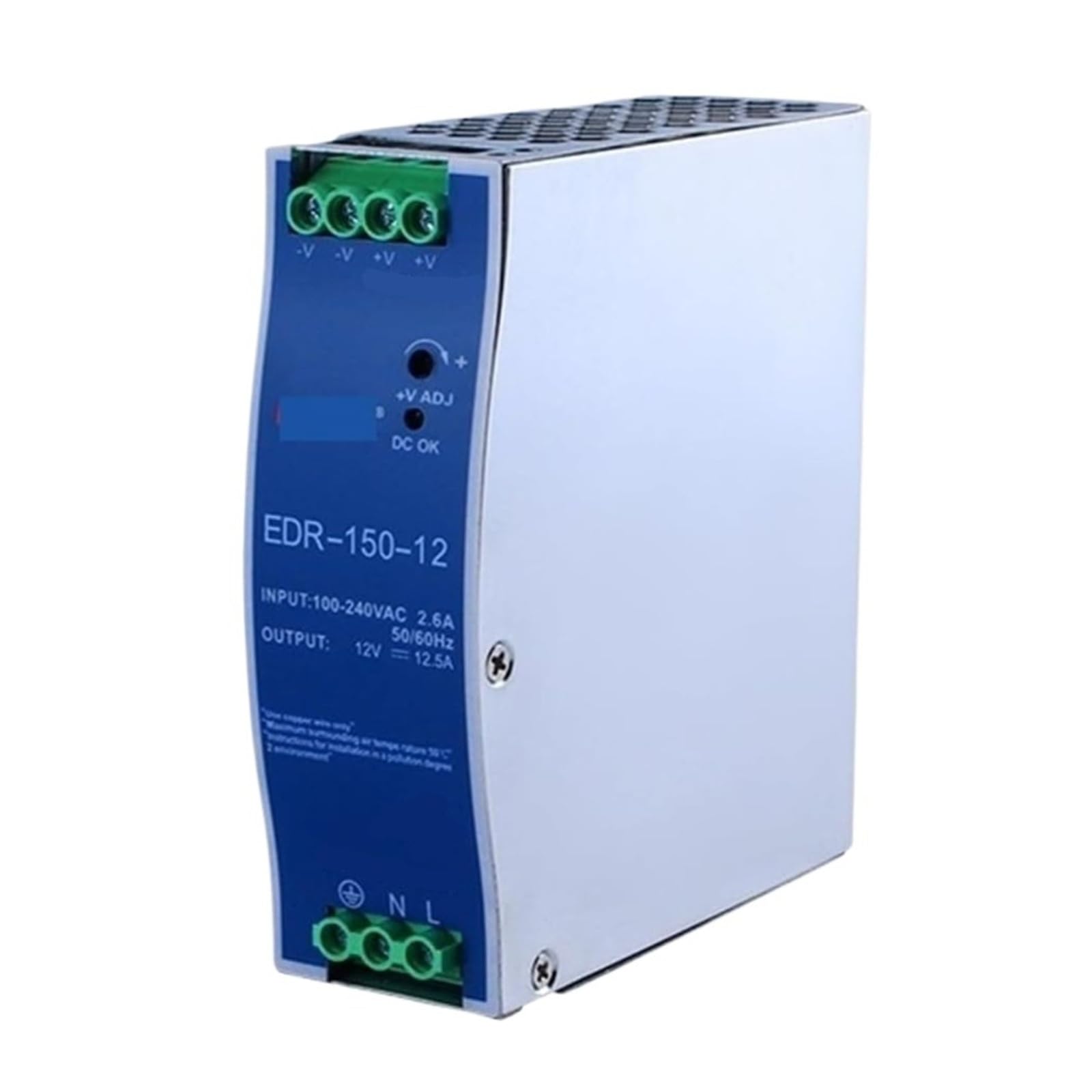 Alimentation sur Rail DIN EDR-150-12 lot de 10 pour armoires industrielles et automates