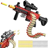 Eaciilee Electric Toy Guns Soft Bullets for Boys, Bullet-Chain Toy Foam Blasters & Guns with EVA Bullets, Birthday for Age 6 7 8 12+ Years Old Kids
