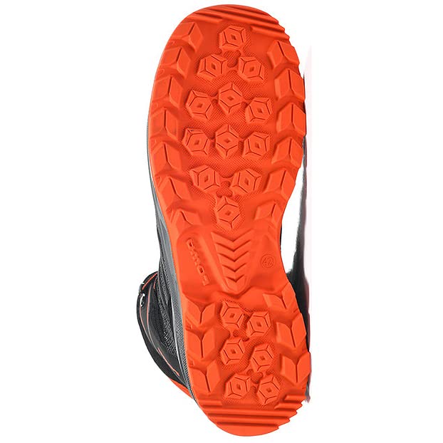 Buty ochronne S3 "LARROX WORK GTX BLACK MID", czarny, szary, pomarańczowy, 47 EU
