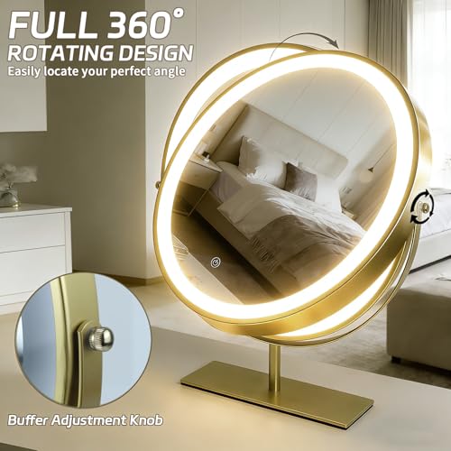 Espejo para Maquillaje Redondo con Luz LED y Soporte miniatura 5