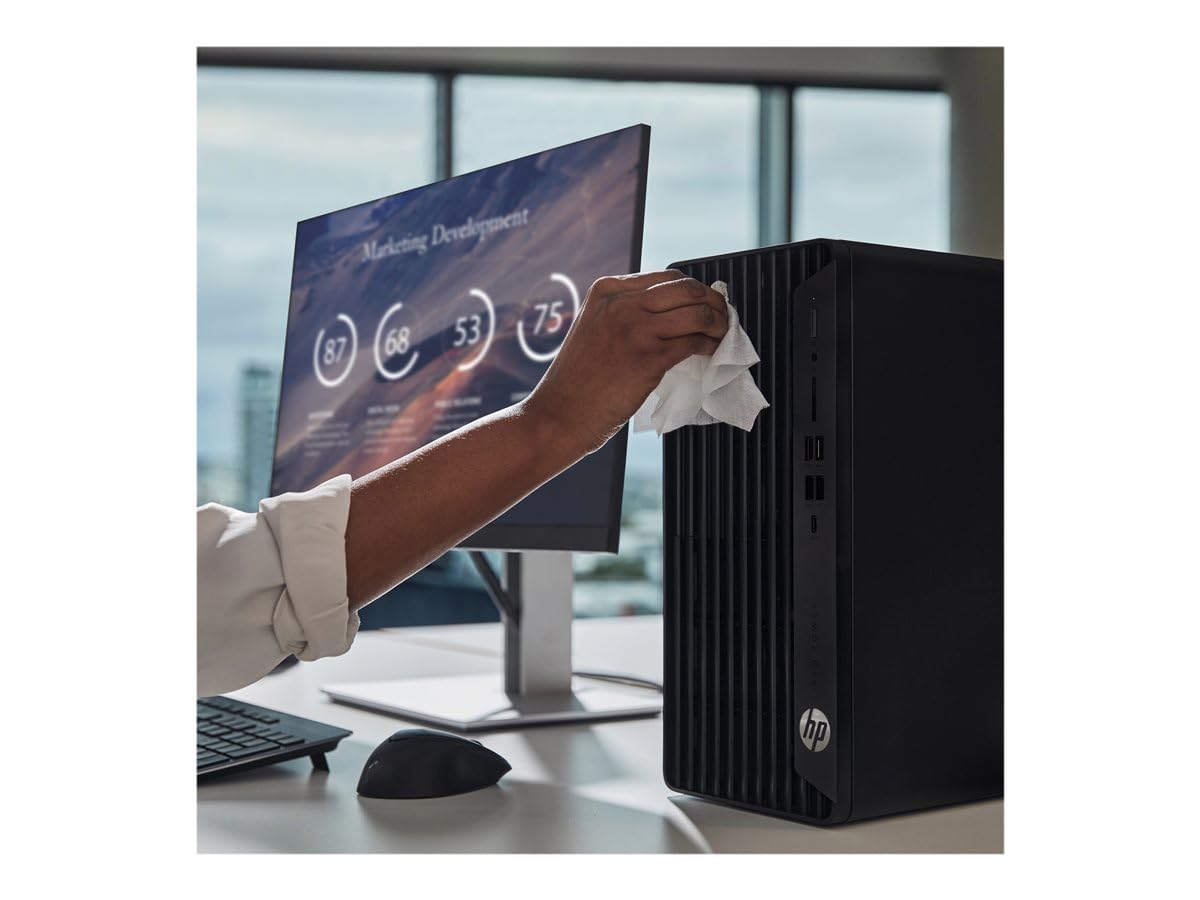 HP Pro 400 G9 - Tower - Core i5 i5-14500 / 2,6 GHz - RAM 8GB - SSD 256GB - NVMe - UHD Graphics 770 - 1GbE - Win 11 Pro - Monitor: keiner - Tastatur: Deutsch - mit HP Wolf Pro Security Edition (1 Jahr