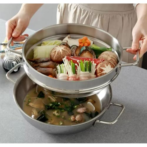 Wok de acero inoxidable 32 cm miniatura 2