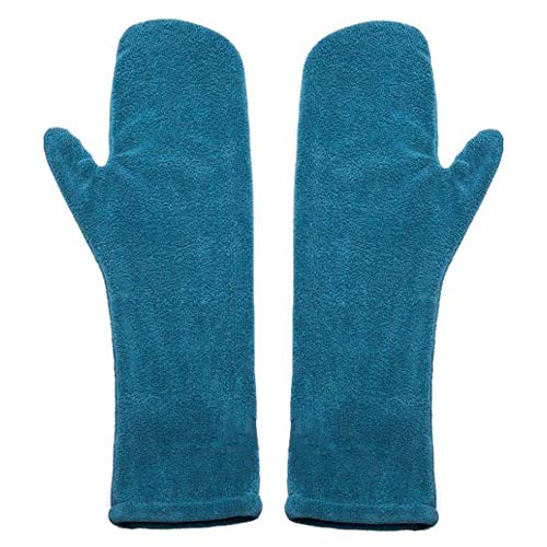 LINRPZYH A Pair Dog Drying Mitts Ultra Soft Microfibre Quick Dry Pet Mitt Drying Dog Towel Glove for Drying Dog or Cat Fur After Bath Random Color