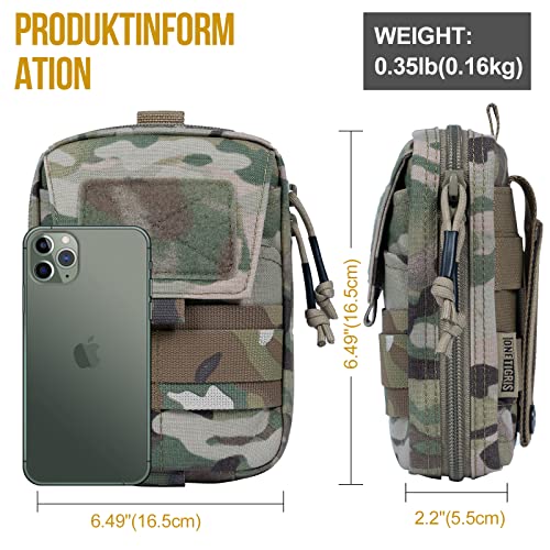 OneTigris Marsupio tattico Molle EDC con tasca per...