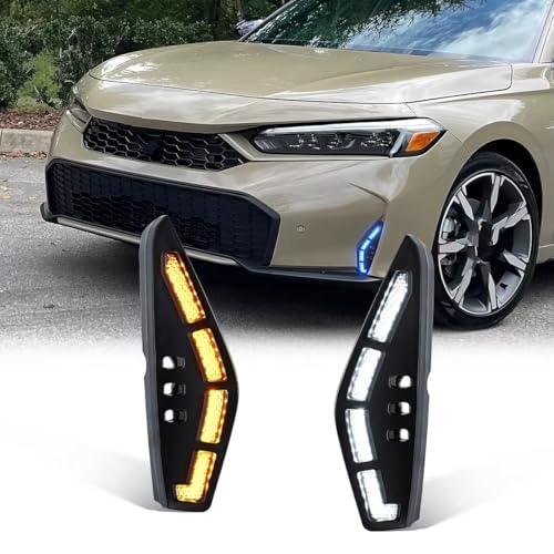 Luces de circulación diurna para Civic 2025 con luz LED DRL de 12V 2
