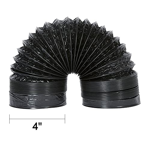 Dryer Vent Hose 6 Inch 8 Feet Flexible Pvc Aluminum Foil Vent Hose Kit With 2 Clamps For Hvac Ventilation Duct Fan Systems (6In-8Ft) #TOP7