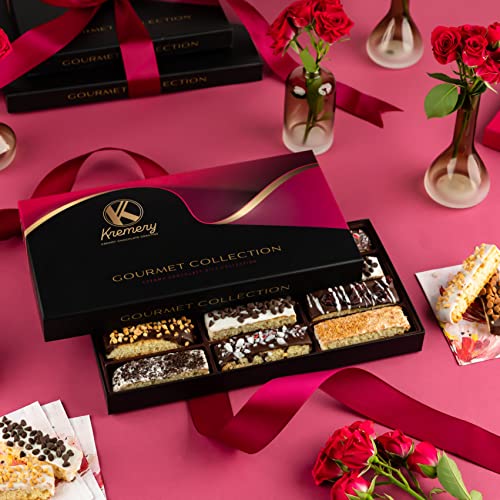 KREMERY-Creamy-Chocolate-Cravings-Thanksgiving-Holiday-Christmas-Chocolate-Covered-Biscotti-Cookies-Gift-Basket-12-Count-Xmas-Birthday-Sweet-Treats-Assorted-Candy-Toppings-Kosher-Parve