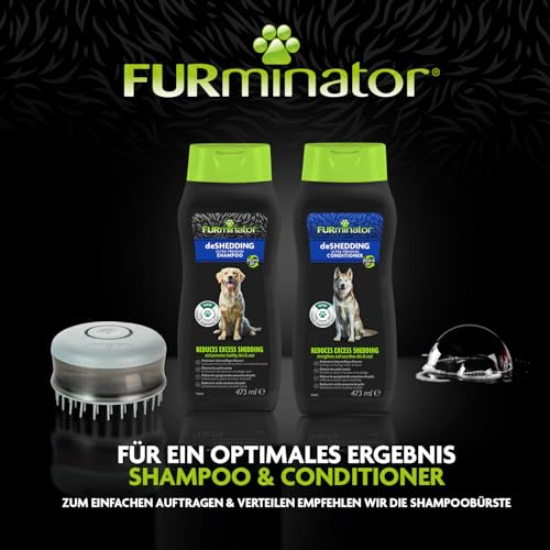 FURminator deShedding Hunde-Shampoo - Premium Shampoo für Hunde, löst effektiv lose Haare, 473 ml