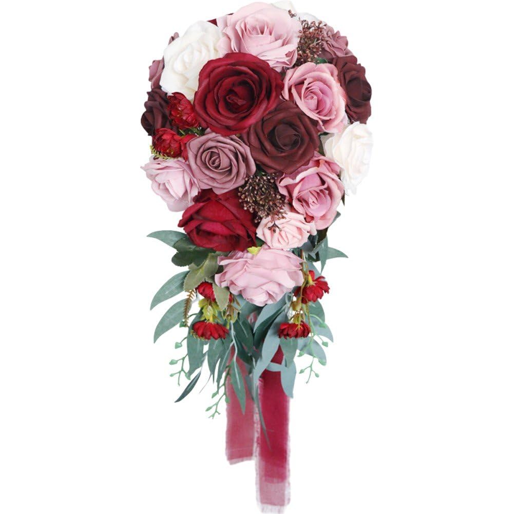 Bouquet de roses rouges artificielles pour sublimer votre table