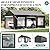 GARTOO Upgrade 12' x 20' Heavy Duty Carport - Extra Large Outdoor Shelter with Roll-up Ventilated Windows & Side Doors, Portable Garage for Car Truck Auto Motorcycle Boat Outdoor Events Party, Gray