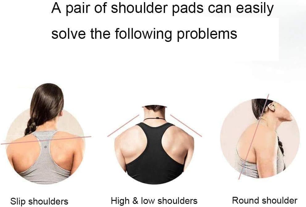 Image of Silicone Shoulder Pads for Womens Clothing, Anti-Slip Push-Up Pads Invisible Breathable Shoulder Enhancer, 1 Pair Skin Colour