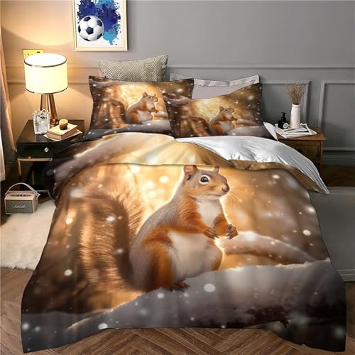 Parure de lit microfibre King 220x240cm avec housse de couette imprimé nœud scintillant et taies